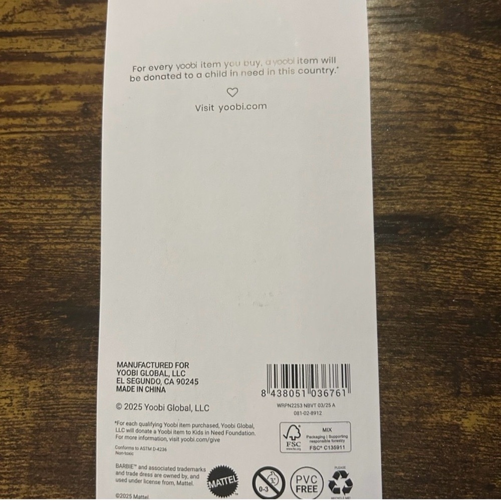 Barbie Yoobi Spiral Notebook & Pink and Blue Pen Trio - Picture 5 of 9